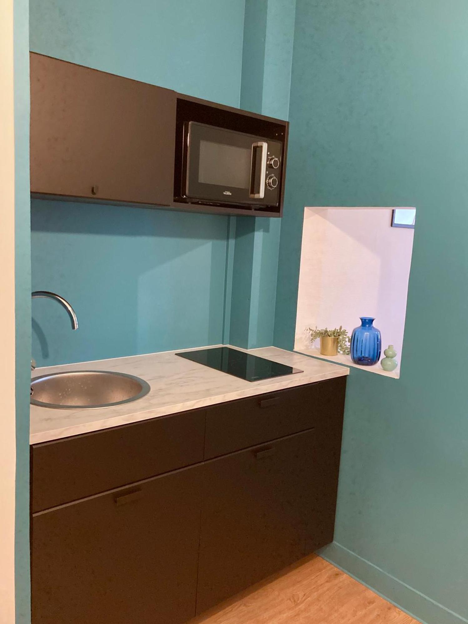 T1 le Pastel Parking Netflix Wifi Gare Apartment Evreux Bagian luar foto